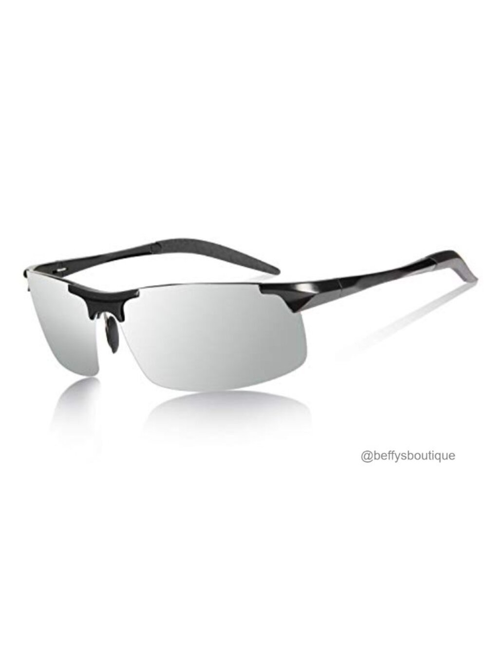 YIMI Polarized Photochromic Sunglasses Magnesium Aluminum Half Frame UV400